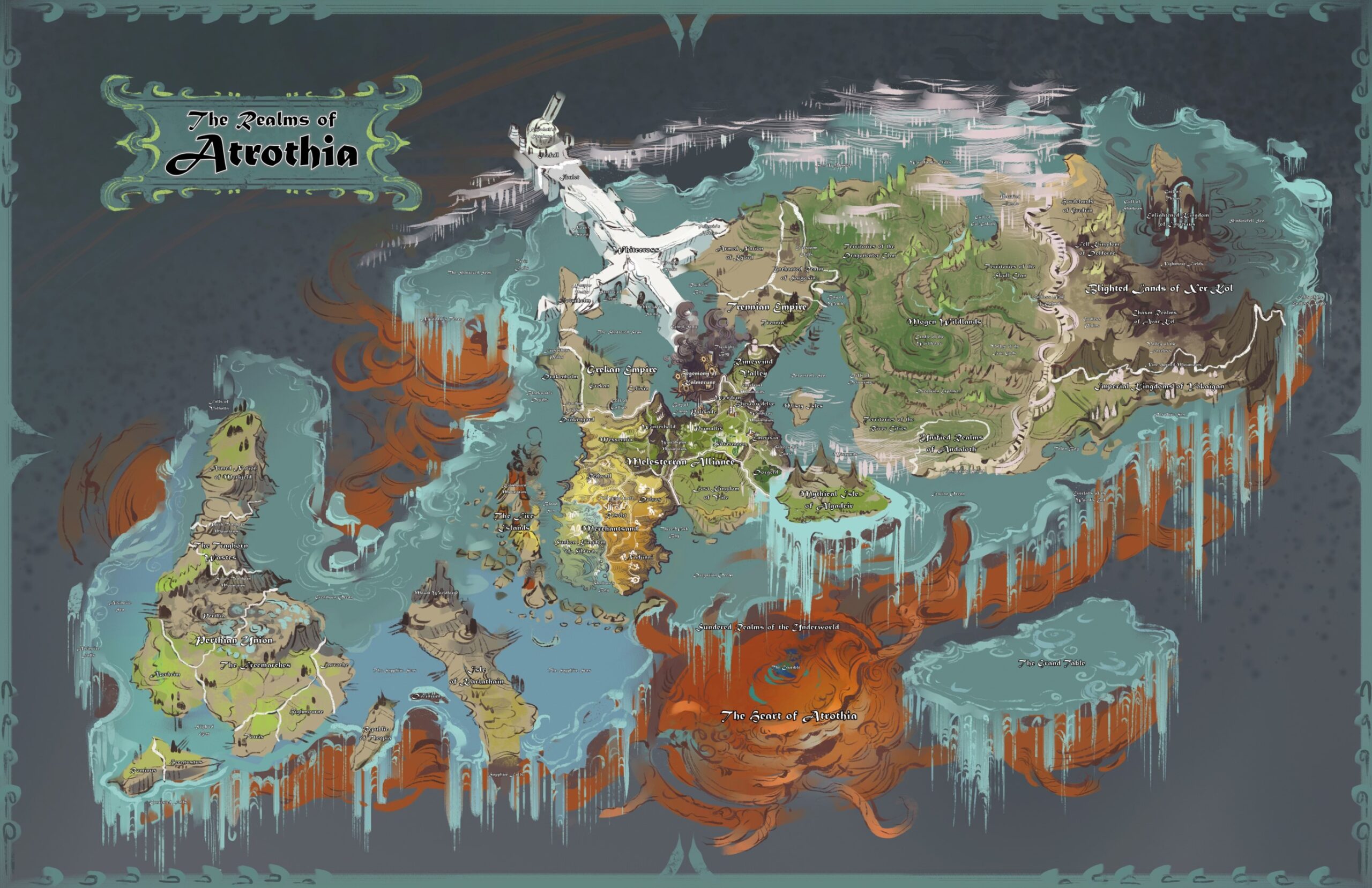 Realms of Atrothia - World Map